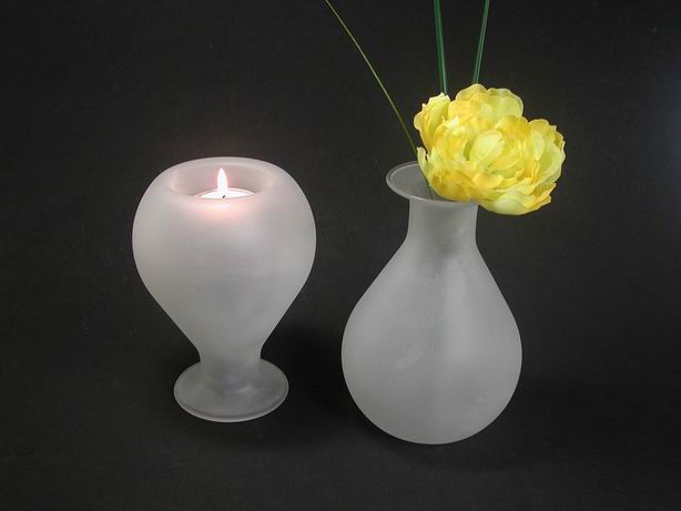 Kerzenlicht Vase Rio weiss